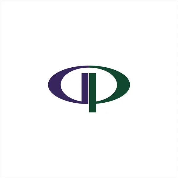 Initial letter gp or pg logo design template — Stock Vector
