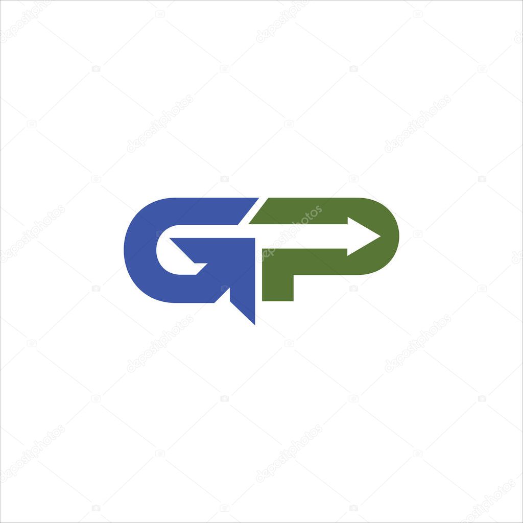 Gp and pg letter logo design.gp,pg initial based alphabet icon logo design