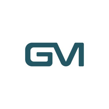 Başlangıç harfi gm veya mg logo vektör şablonları