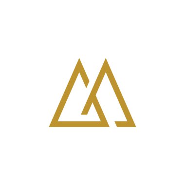 Başlangıç harfi gm veya mg logo vektör şablonları