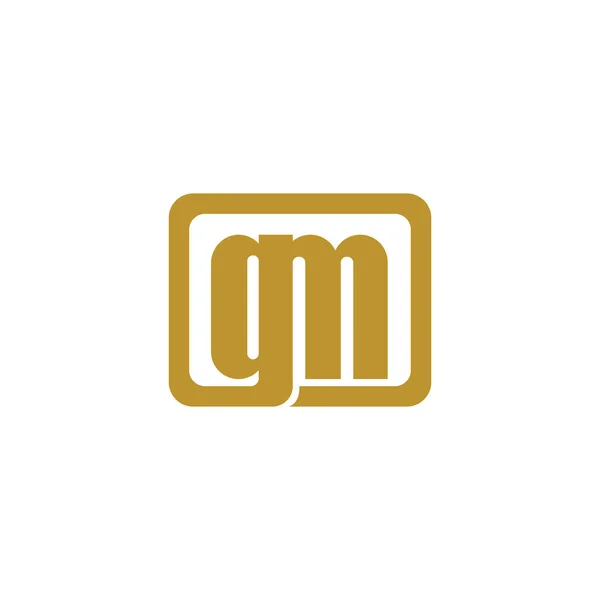 Initiële letter gm of mg logo vector sjablonen — Stockvector