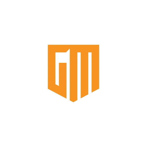Initiële letter gm of mg logo vector sjablonen — Stockvector