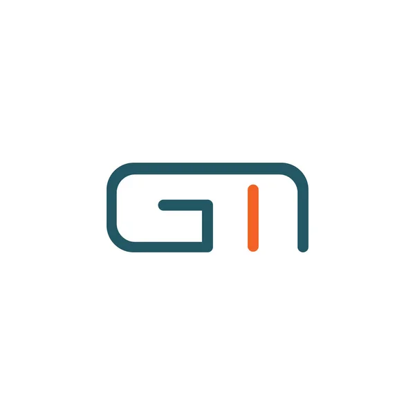 Initiële letter gm of mg logo vector template — Stockvector