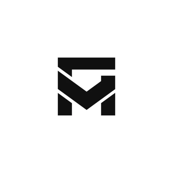 Modelos iniciais do vetor do logotipo da letra gm ou mg —  Vetores de Stock