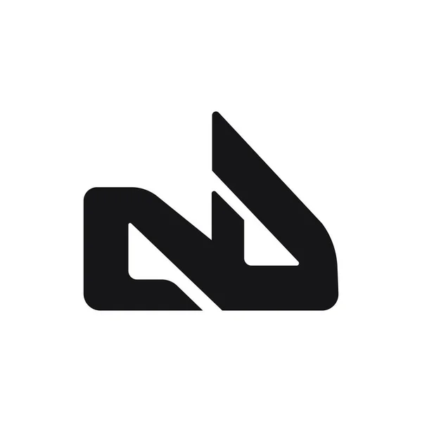 Initiële letter ab of ba logo ontwerp template — Stockvector