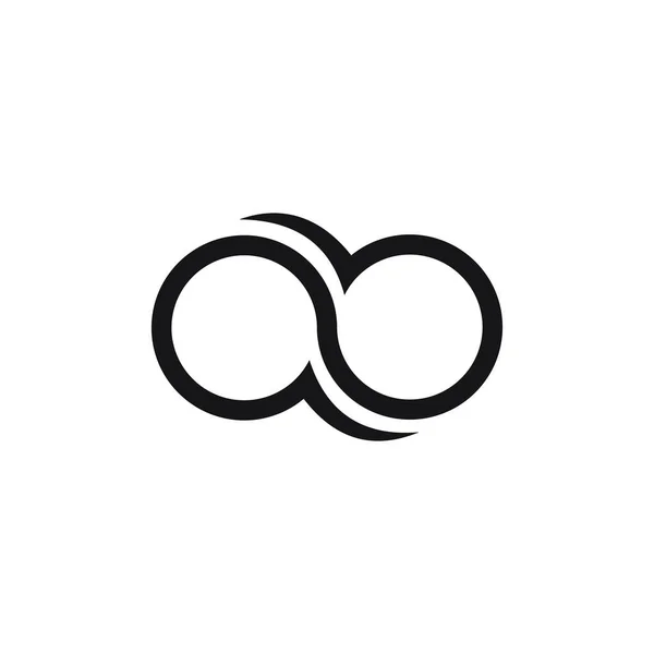 Ursprunglig bokstav ab eller ba logotyp design mall — Stock vektor