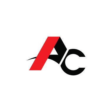 İlk harf ac veya ca logo tasarım şablonu