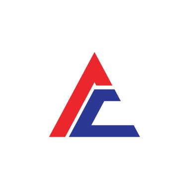 İlk harf ac veya ca logo tasarım şablonu