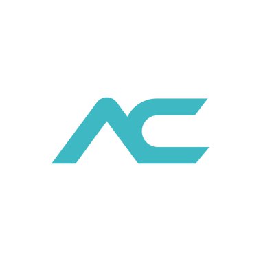 İlk harf ac veya ca logo tasarım şablonu