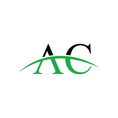 İlk harf ac veya ca logo tasarım şablonu