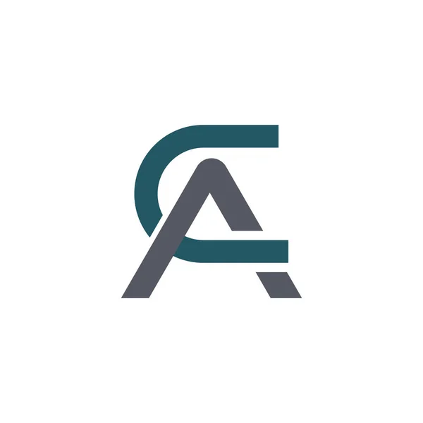 Initiële letter ac of ca logo ontwerp template — Stockvector