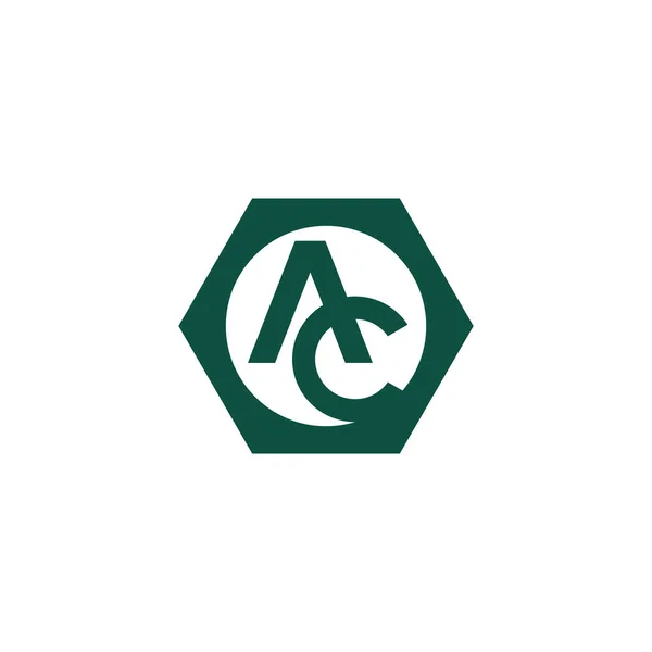 Початкова літера ac або ca шаблон дизайну логотипу — стоковий вектор
