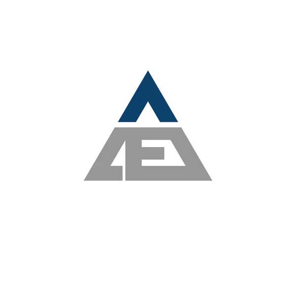 Lettre initiale ae ou ea modèle de conception de logo — Image vectorielle