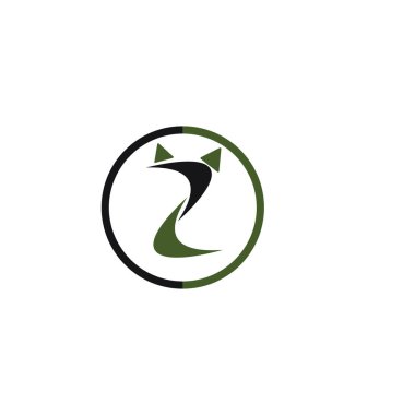 İlk harf Z logo tasarım şablonu