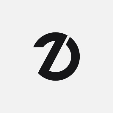 İlk harf Z logo tasarım şablonu