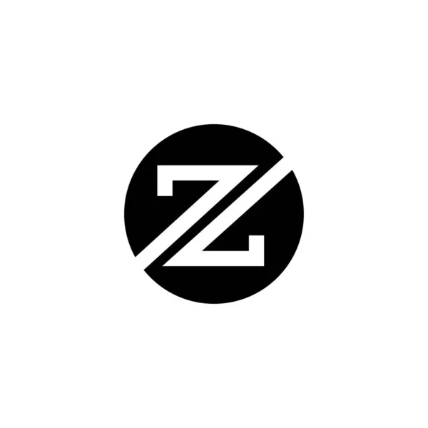 Plantilla inicial de diseño del logotipo Z — Vector de stock