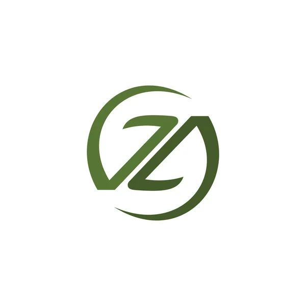 Plantilla inicial de diseño del logotipo Z — Archivo Imágenes Vectoriales