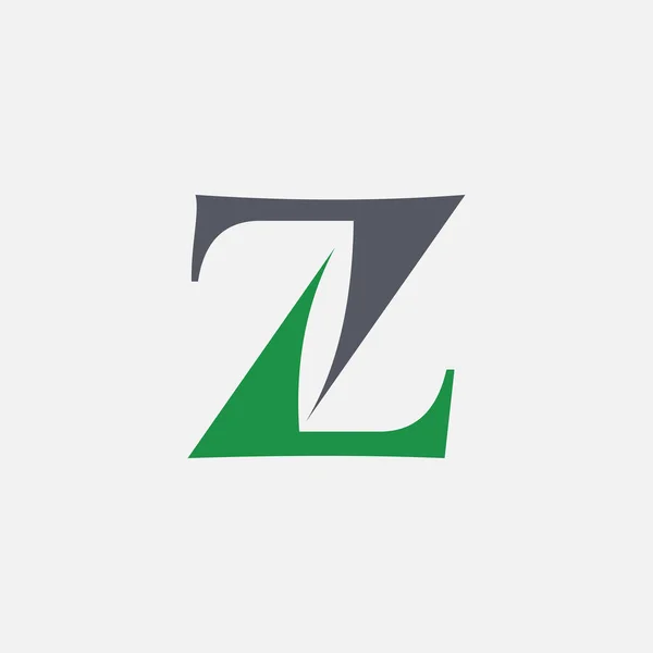 頭文字Zロゴデザインテンプレート — ストックベクタ