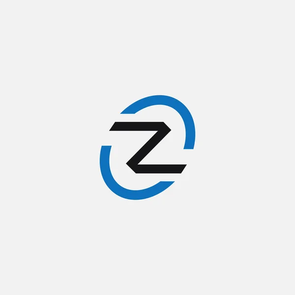 Plantilla inicial de diseño del logotipo Z — Vector de stock