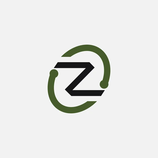 Plantilla inicial de diseño del logotipo Z — Vector de stock