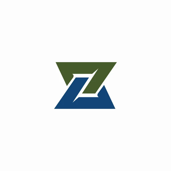 Plantilla inicial de diseño del logotipo Z — Archivo Imágenes Vectoriales