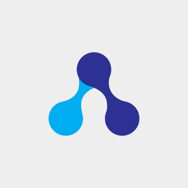 İlk harf A logo vektör tasarım şablonu