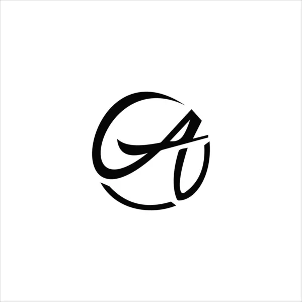 İlk harf A logo vektör tasarım şablonu — Stok Vektör
