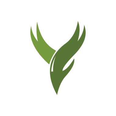 İlk harf y logo vektör tasarım şablonu