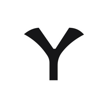 İlk harf y logo vektör tasarım şablonu