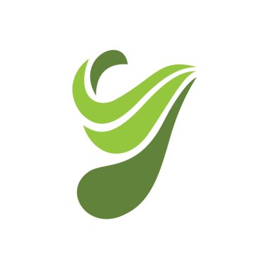 İlk harf y logo vektör tasarım şablonu