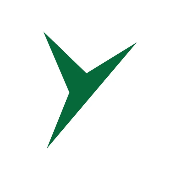 İlk harf y logo vektör tasarım şablonu — Stok Vektör