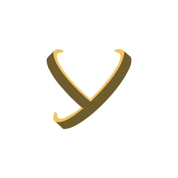 初期文字yロゴベクトルデザインテンプレート — ストックベクタ