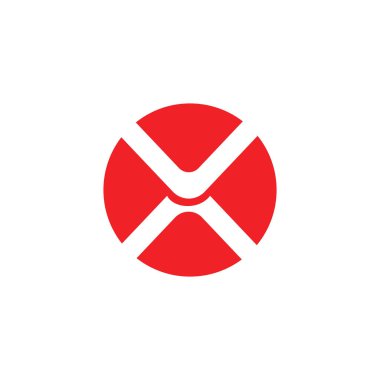 İlk harf x logo tasarım şablonu