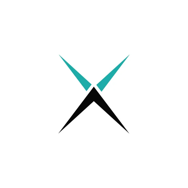 Initial letter x logo design template — Stock Vector