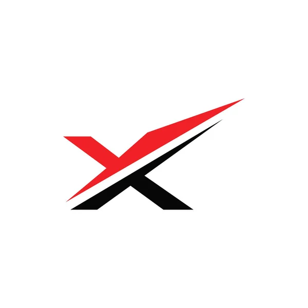 Carta inicial x plantilla de diseño del logotipo — Vector de stock
