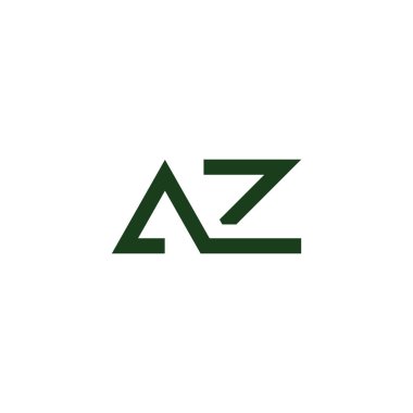 Initial letter az or za logo design template