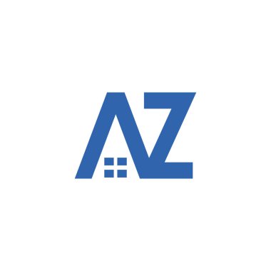 Initial letter az or za logo design template