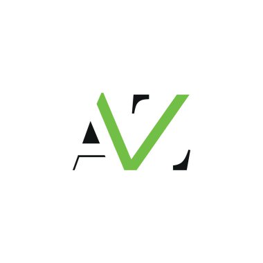 Initial letter az or za logo design template
