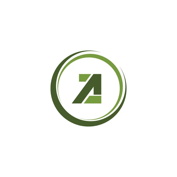 Beginletter az of za logo ontwerp template — Stockvector