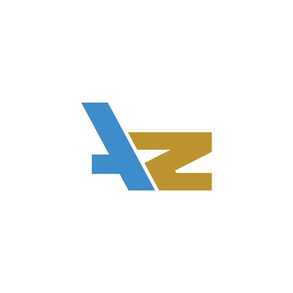 Initial letter az or za logo design template — 图库矢量图片