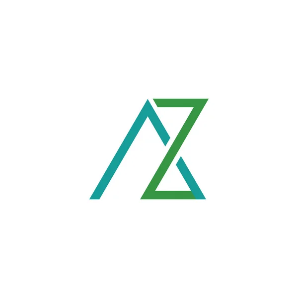 Initial letter az or za logo design template — 图库矢量图片