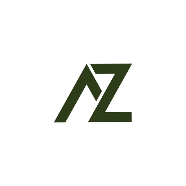 Initial letter az or za logo design template — Stock vektor