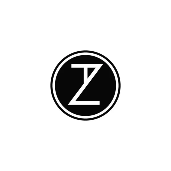 Plantilla inicial de diseño del logotipo de az o za — Vector de stock