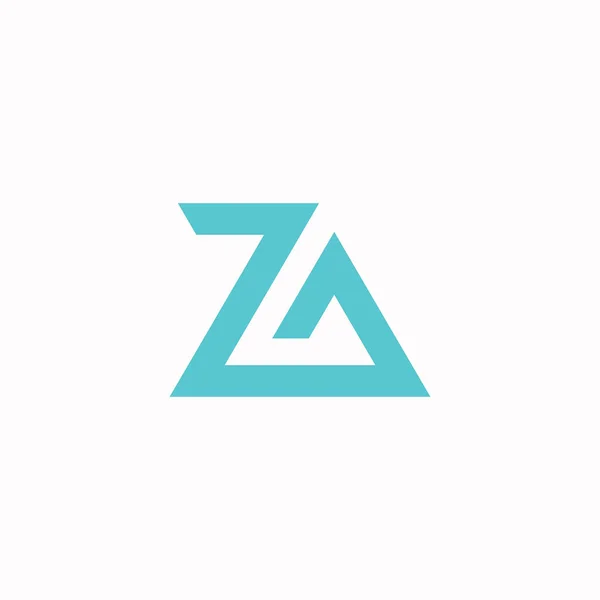Beginletter az of za logo ontwerp template — Stockvector