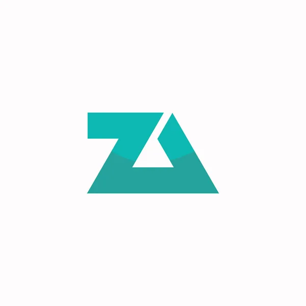 Beginletter az of za logo ontwerp template — Stockvector