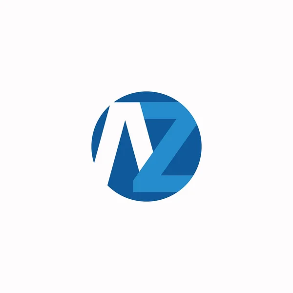 Initial letter az or za logo design template — Stock Vector