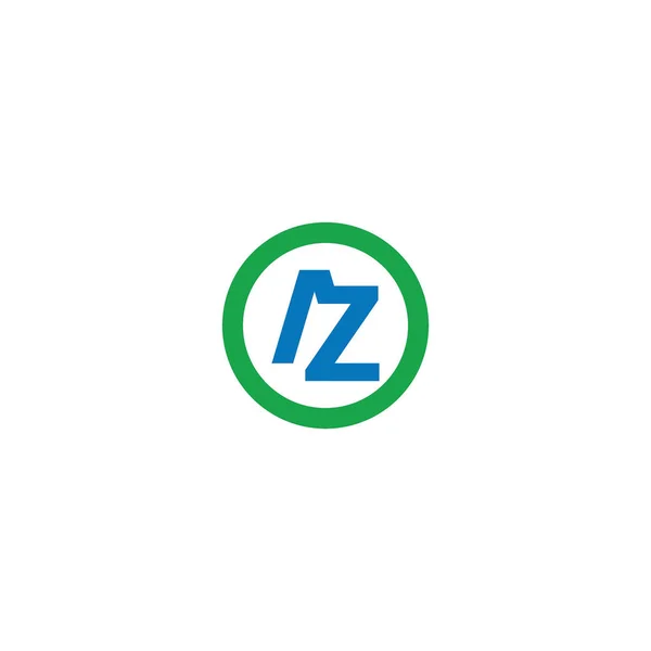 Initial letter az or za logo design template — ストックベクタ