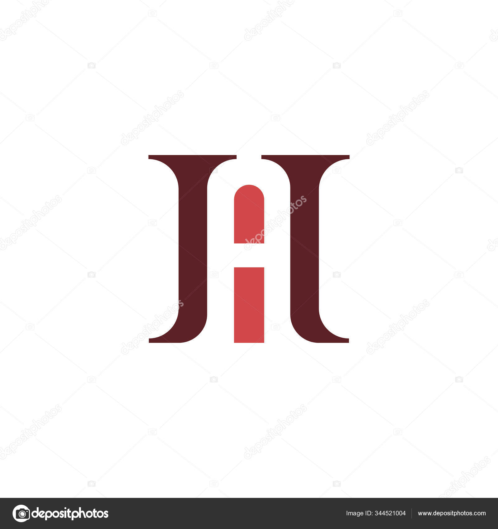 Initial letter ah or ha logo design template Stock Vector by ©mrshamsjaman  344521004, image size:1600x1700