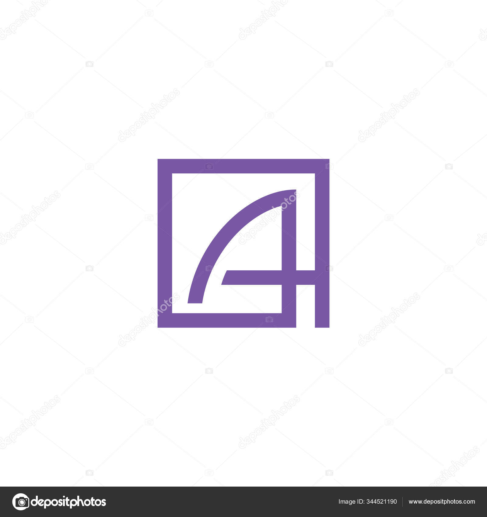Initial letter ah or ha logo design template Stock Vector by ©mrshamsjaman  344521190, image size:1600x1700