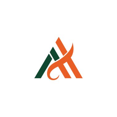 Initial letter ah or ha logo design template